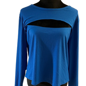 Love Fire Peekaboo Long Sleeve Top NwT
